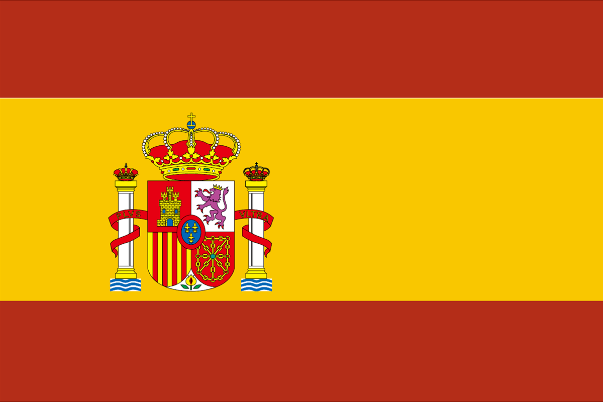 スペインの国旗 意味やイラストのフリー素材など 世界の国旗 世界の国旗