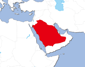 サウジアラビアの地図