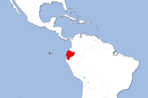 エクアドルの地図