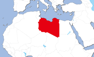 リビアの地図