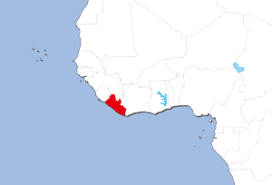 リベリアの地図