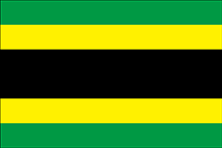 ジャマイカの国旗 意味やイラストのフリー素材など 世界の国旗 世界の国旗
