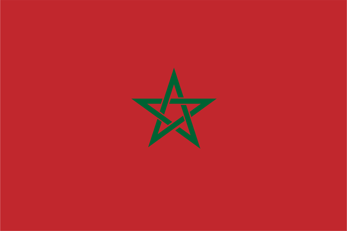 モロッコの国旗 世界の国旗 世界の国旗