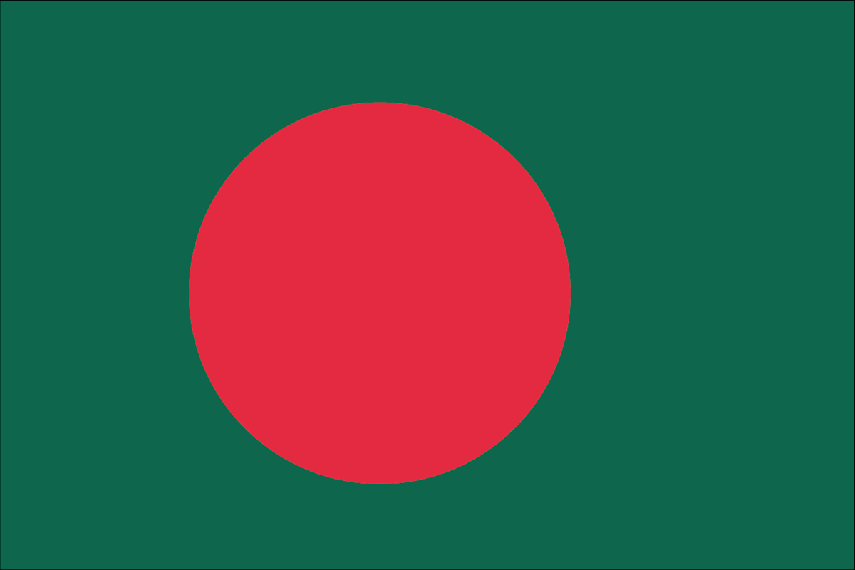 バングラデシュの国旗 意味やイラストのフリー素材など 世界の国旗 世界の国旗