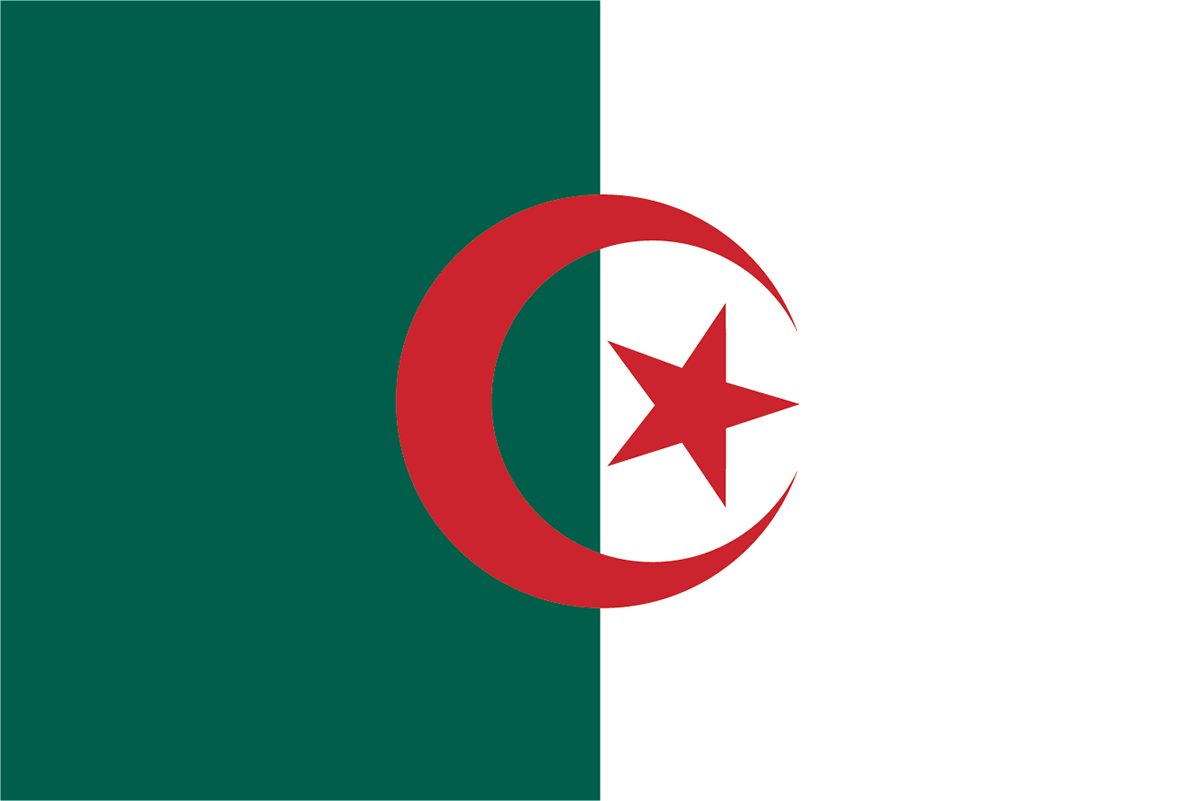 アルジェリアの国旗 世界の国旗 世界の国旗