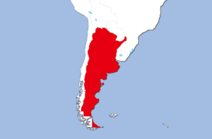 アルゼンチンの地図