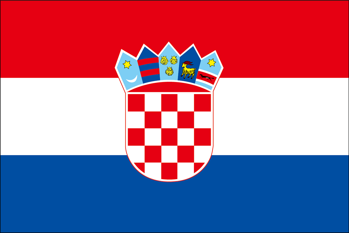 クロアチアの国旗 意味やイラストのフリー素材など 世界の国旗 世界の国旗