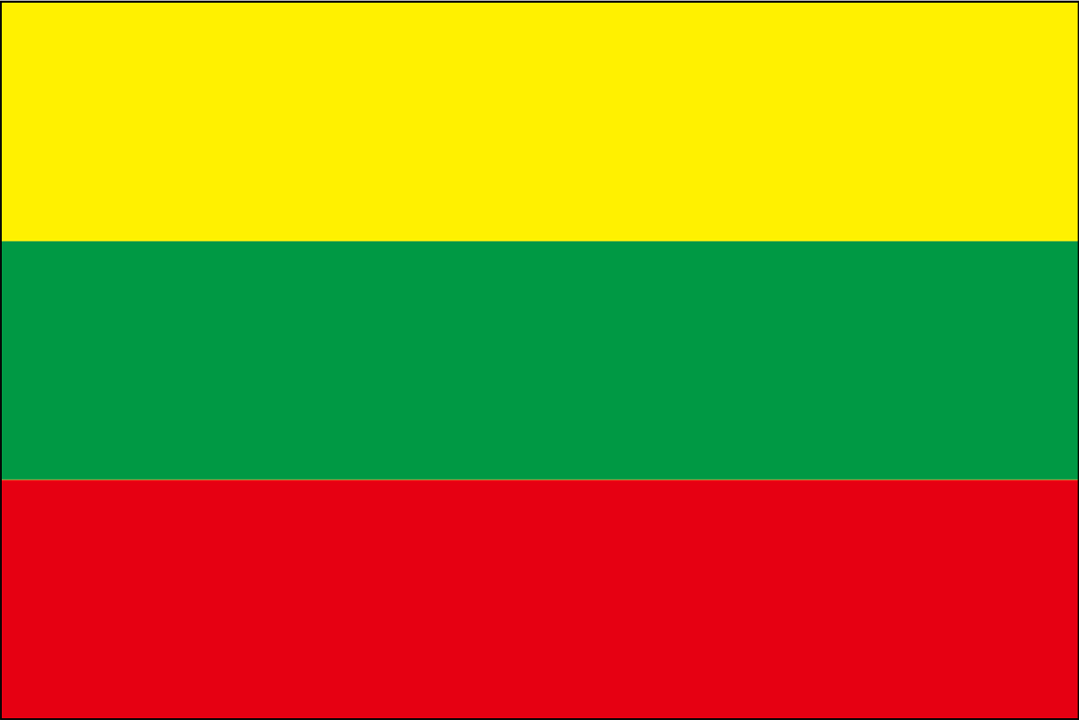 リトアニアの国旗 世界の国旗 世界の国旗