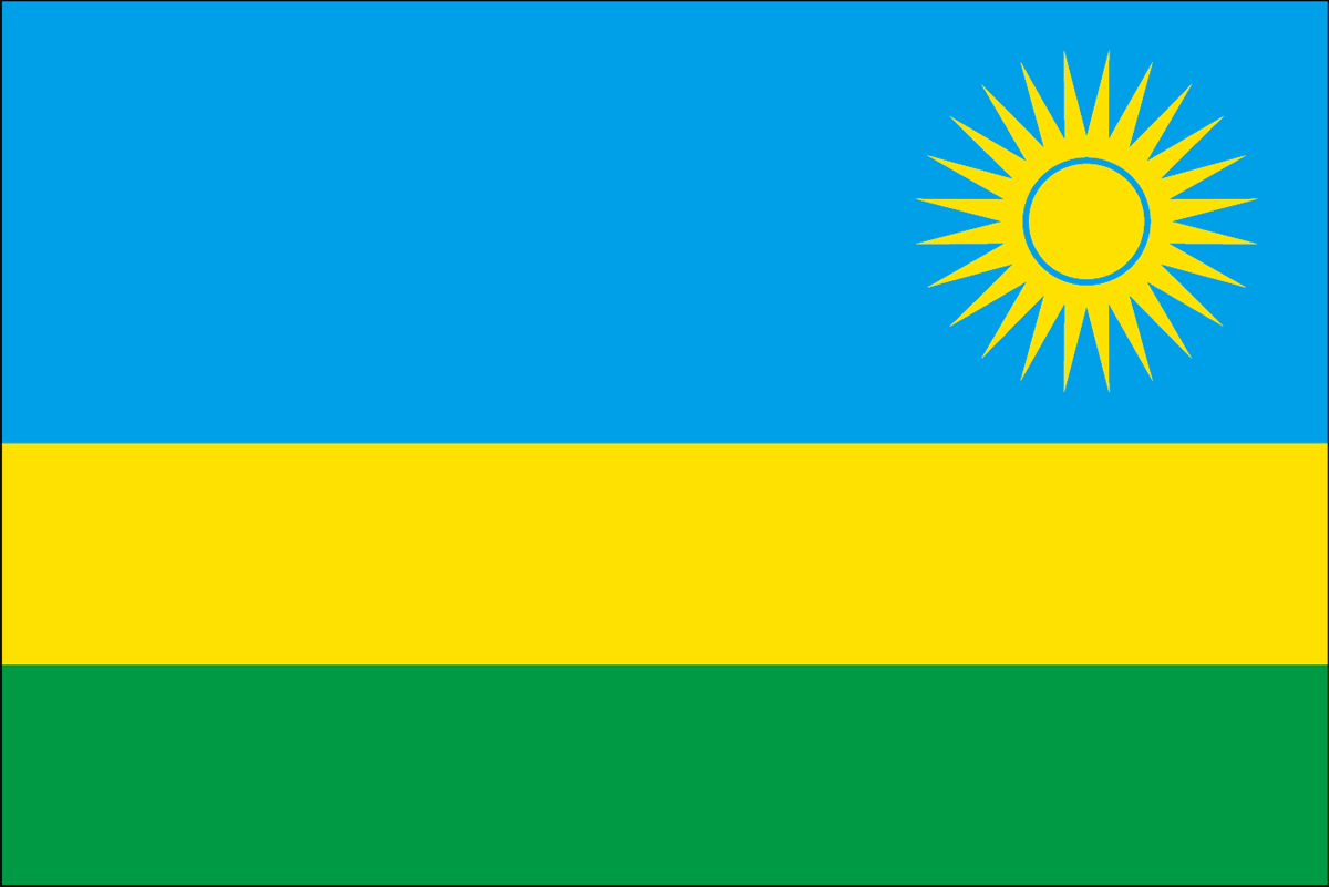 ルワンダの国旗 世界の国旗 世界の国旗
