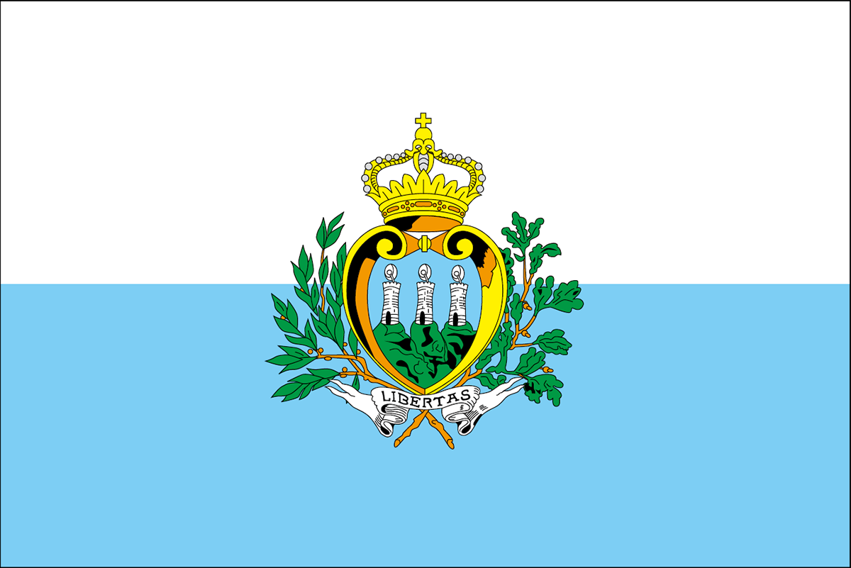 サンマリノの国旗 世界の国旗 世界の国旗
