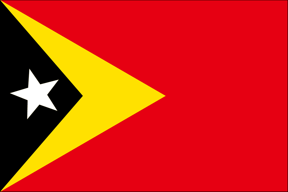 東ティモールの国旗 世界の国旗 世界の国旗