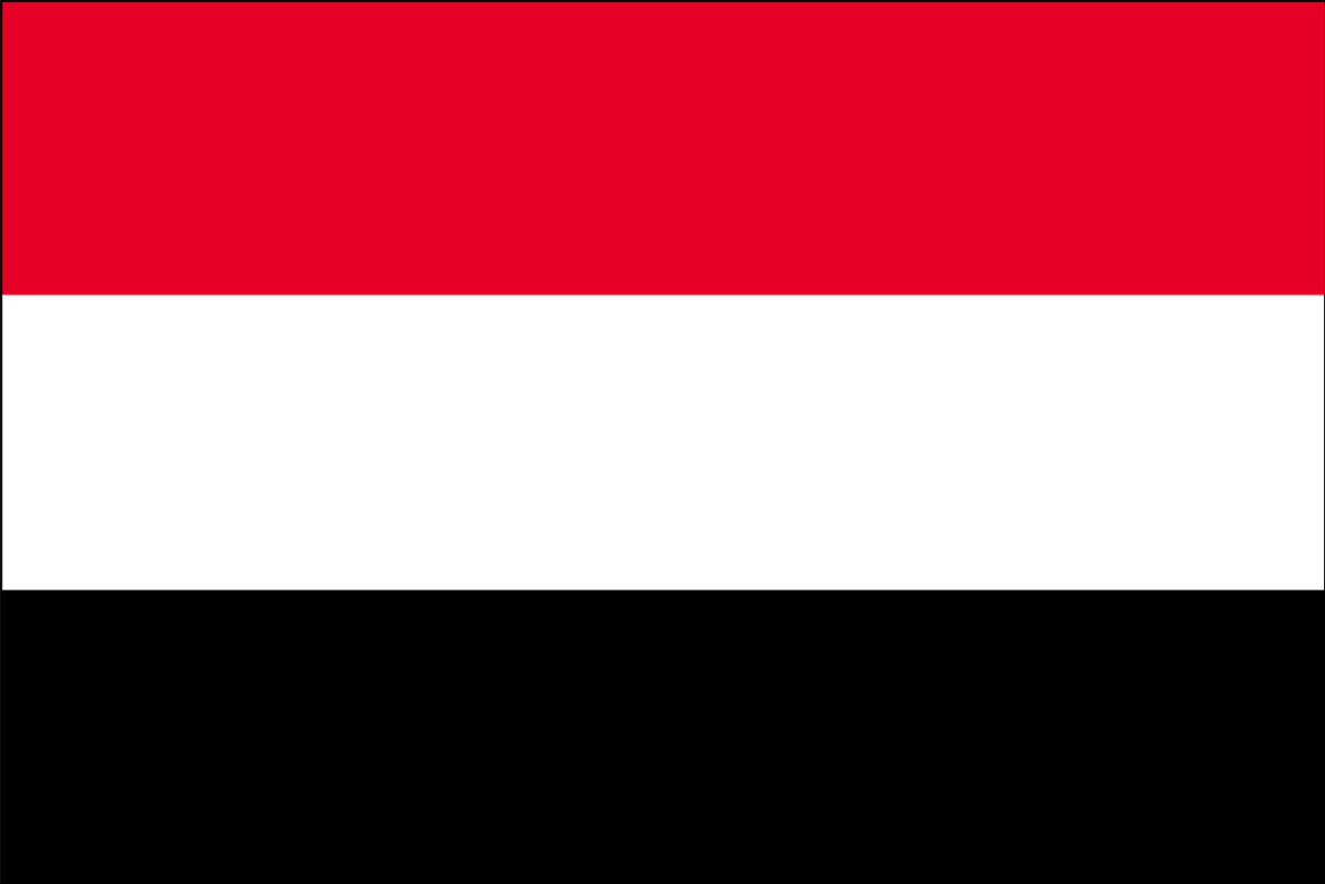 イエメンの国旗 世界の国旗 世界の国旗