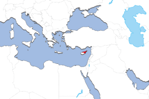北キプロスの地図