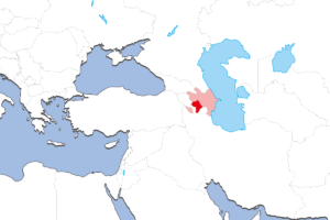 アルツァフ共和国の地図