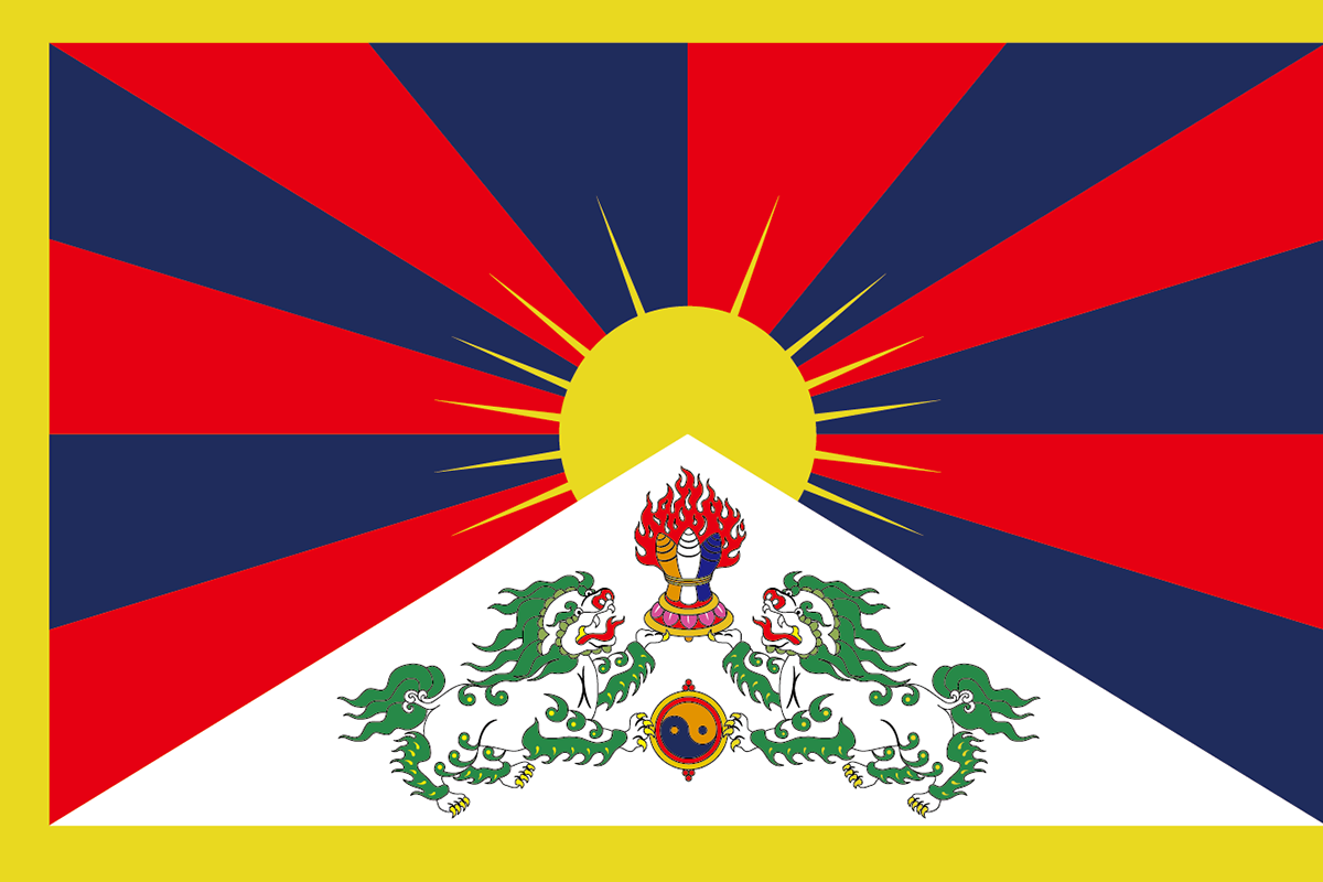 チベットの旗 意味やイラストのフリー素材など 世界の国旗 世界の国旗