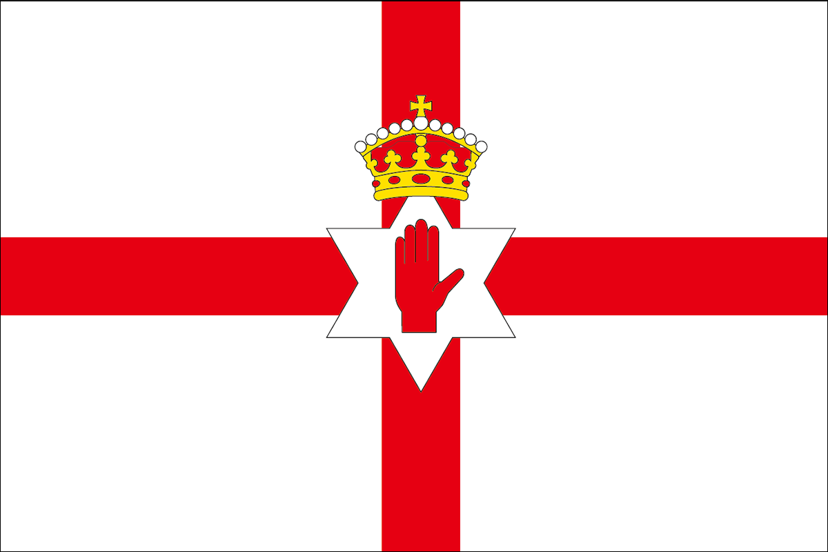 北アイルランドの国旗 意味やイラストのフリー素材など 世界の国旗 世界の国旗