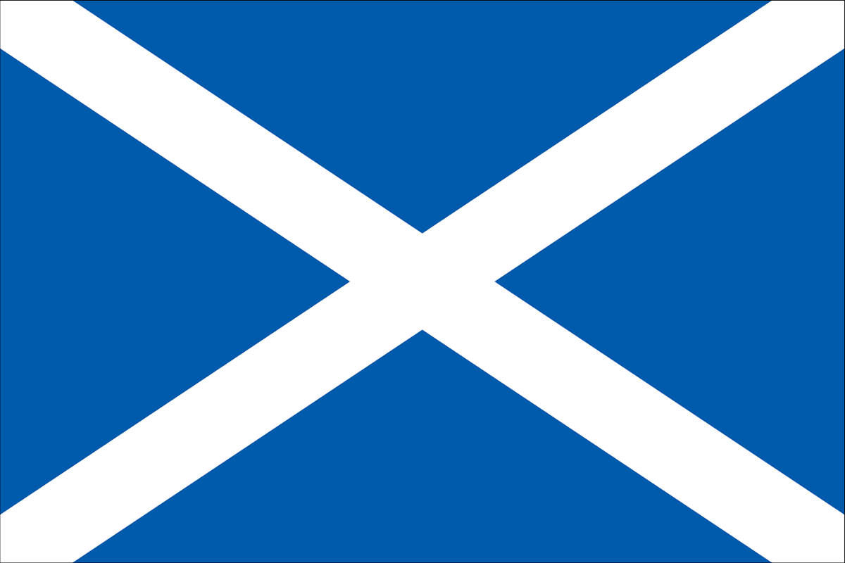 スコットランドの国旗 意味やイラストのフリー素材など 世界の国旗 世界の国旗