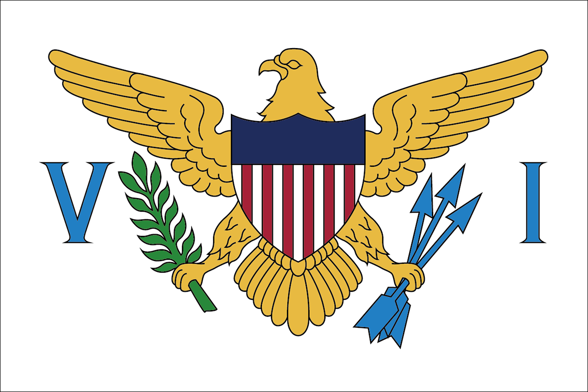 アメリカ領バージン諸島の旗 意味やイラストのフリー素材など 世界の国旗 世界の国旗