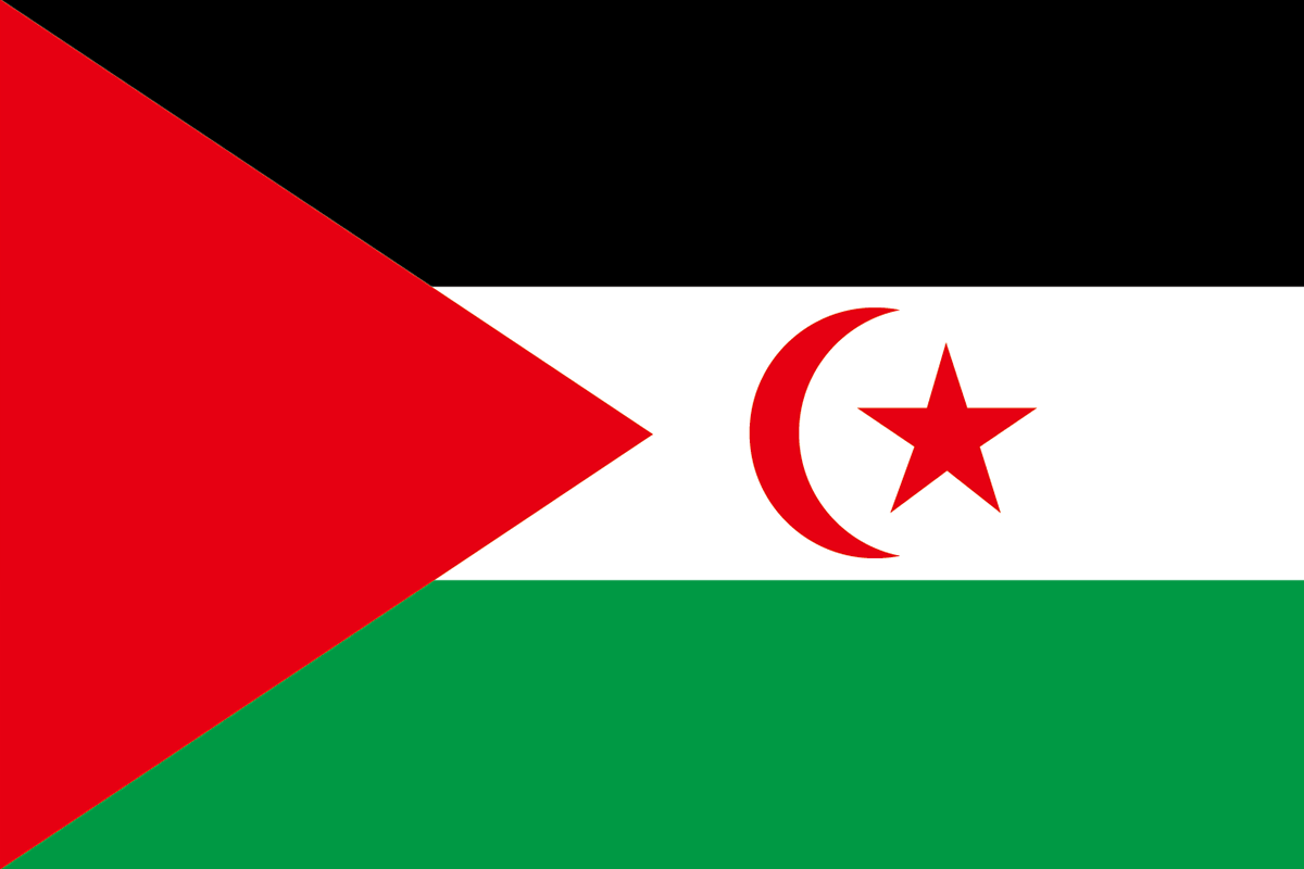 西サハラの旗 意味やイラストのフリー素材など 世界の国旗 世界の国旗
