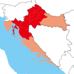 中央クロアチアの位置