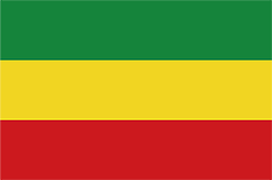 エチオピアの国旗1991～1996年
