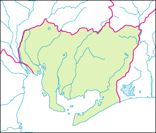 愛知県の地図 白地図
