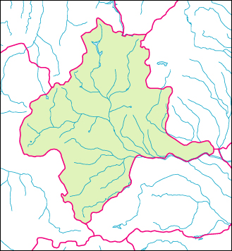 群馬県の地図 白地図
