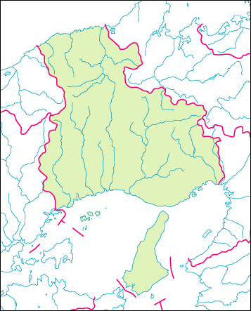 兵庫県の地図 白地図