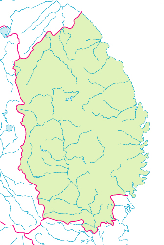 岩手県の地図 白地図