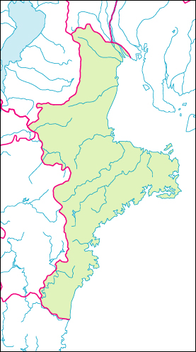 三重県の地図 白地図