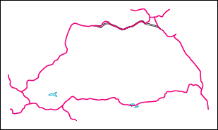 埼玉県の地図 白地図