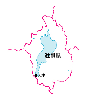 滋賀県の地図 白地図