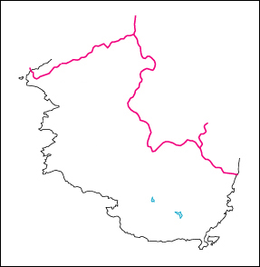 和歌山県の地図 白地図