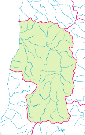 山形県の地図 白地図