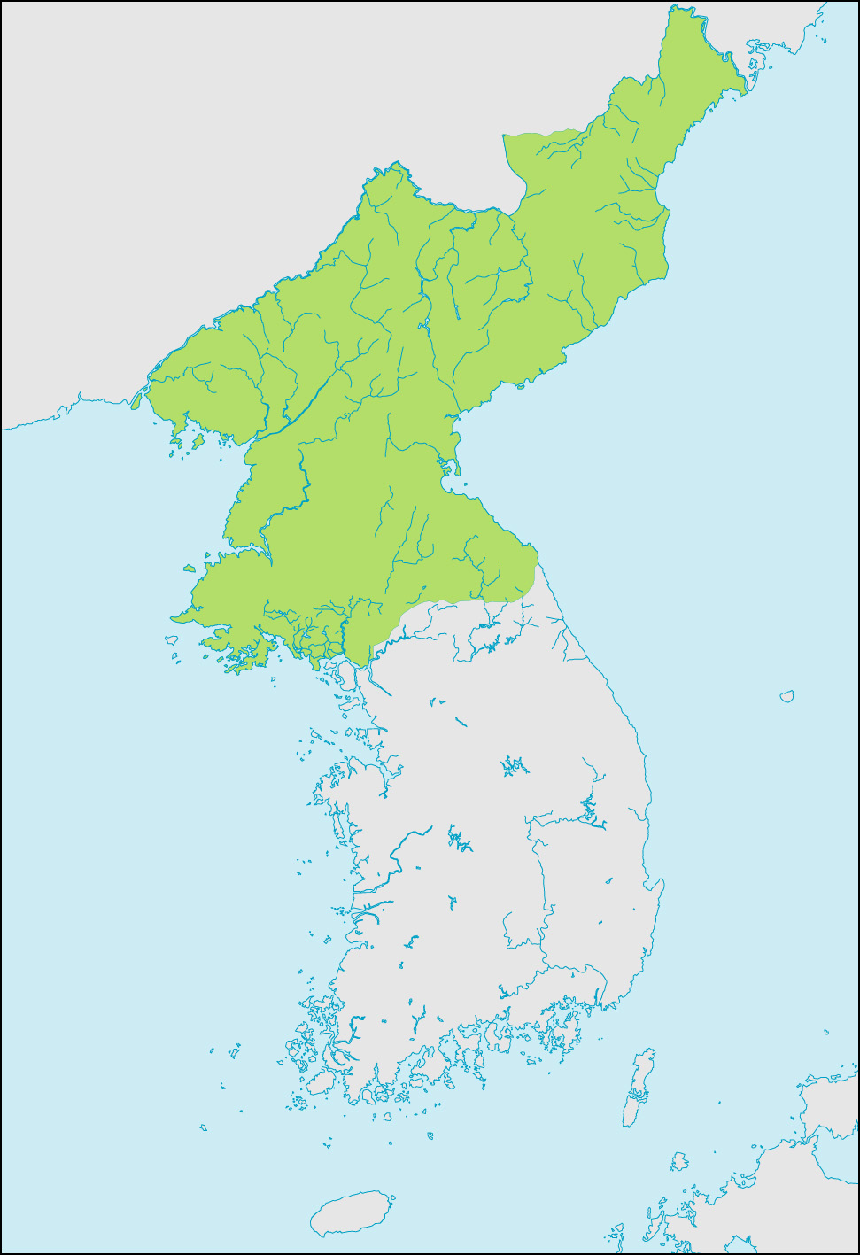北朝鮮地図
