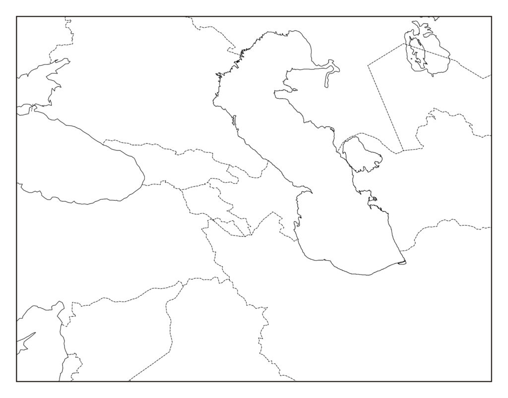 アゼルバイジャンのフリー素材地図 世界地図