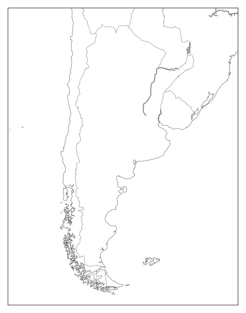 アルゼンチンのフリー素材地図 世界地図