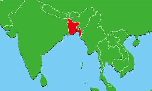 アジア地域の白地図 世界地図 2ページ目
