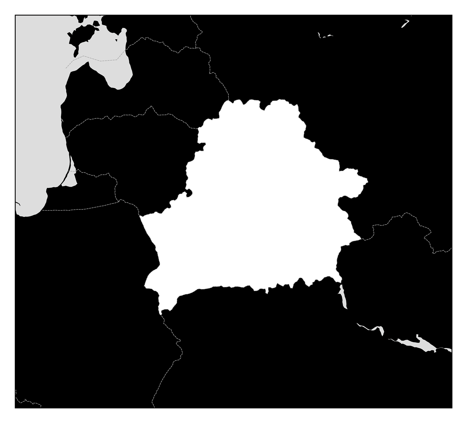 ベラルーシのフリー素材地図 | 世界地図