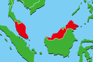 インドネシアのフリー素材地図 世界地図