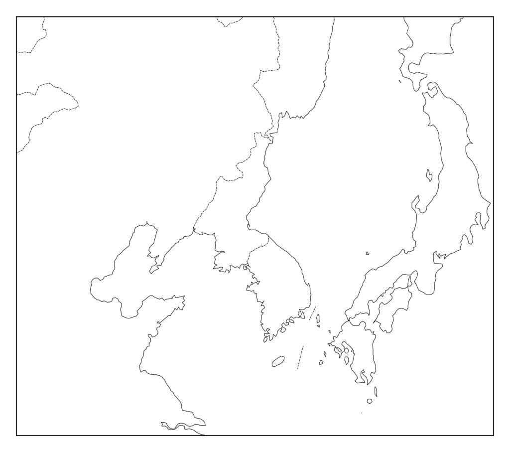 北朝鮮のフリー素材地図 世界地図