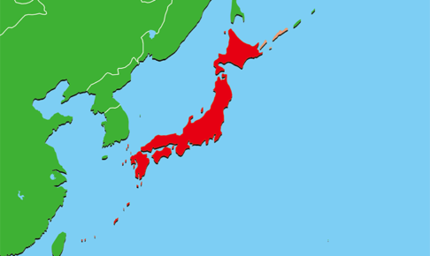 アジア地域の白地図 世界地図 2ページ目