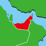 アラブ首長国連邦の地図