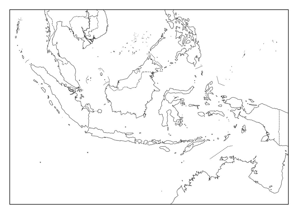 インドネシア白地図