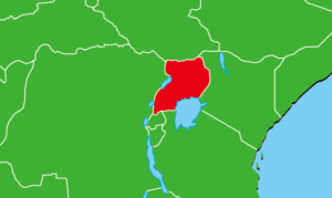 ウガンダ地図