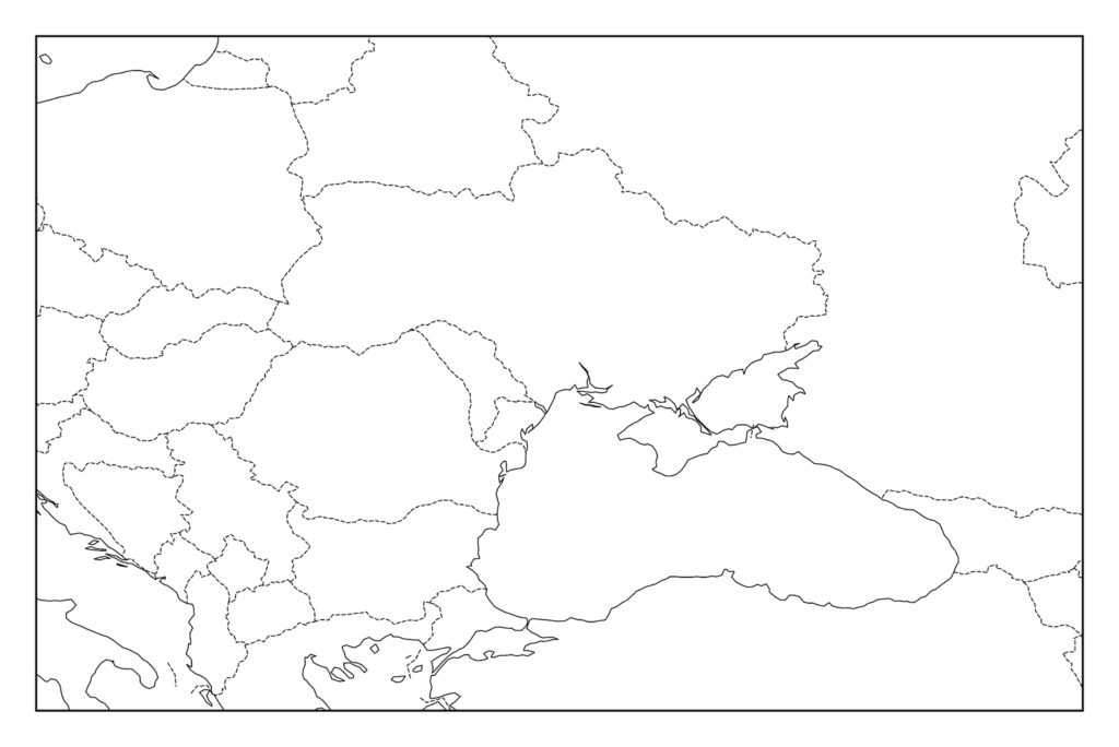 ウクライナ白地図