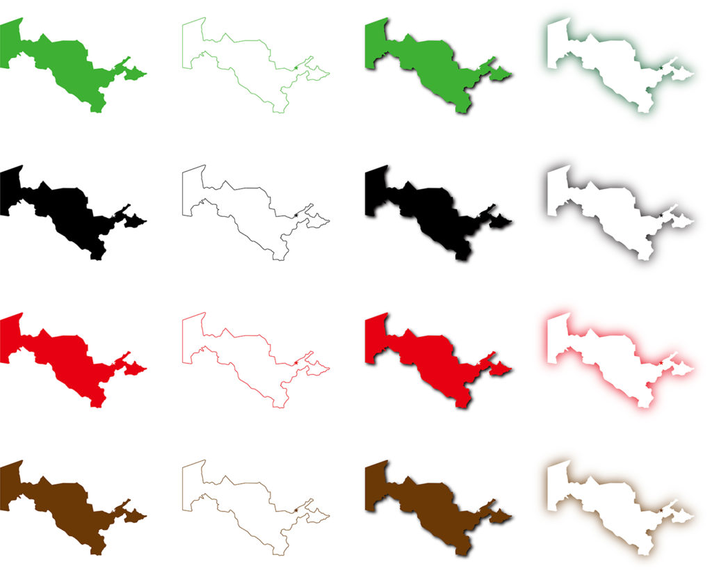 ウズベキスタン地図