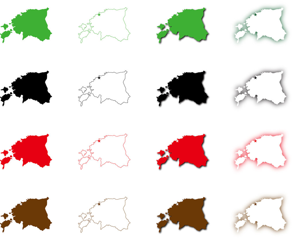 エストニア地図