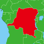 コンゴ民主共和国地図