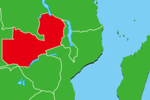 ザンビア地図